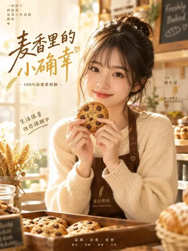 饼干小姐的甜蜜逆袭 封面 - 短剧免费剧场
